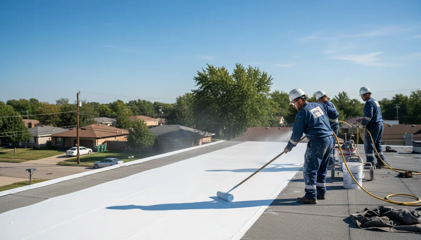 Commercial roof coating in Coalmont, IN near me